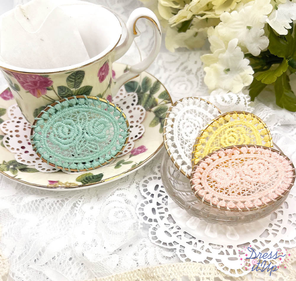 Dressmakers Woven Pendants Multi Color Pastel