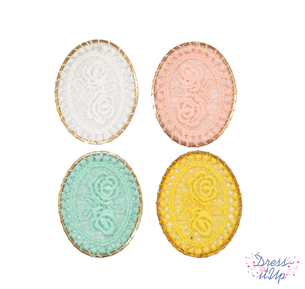 Dressmakers Woven Pendants Multi Color Pastel