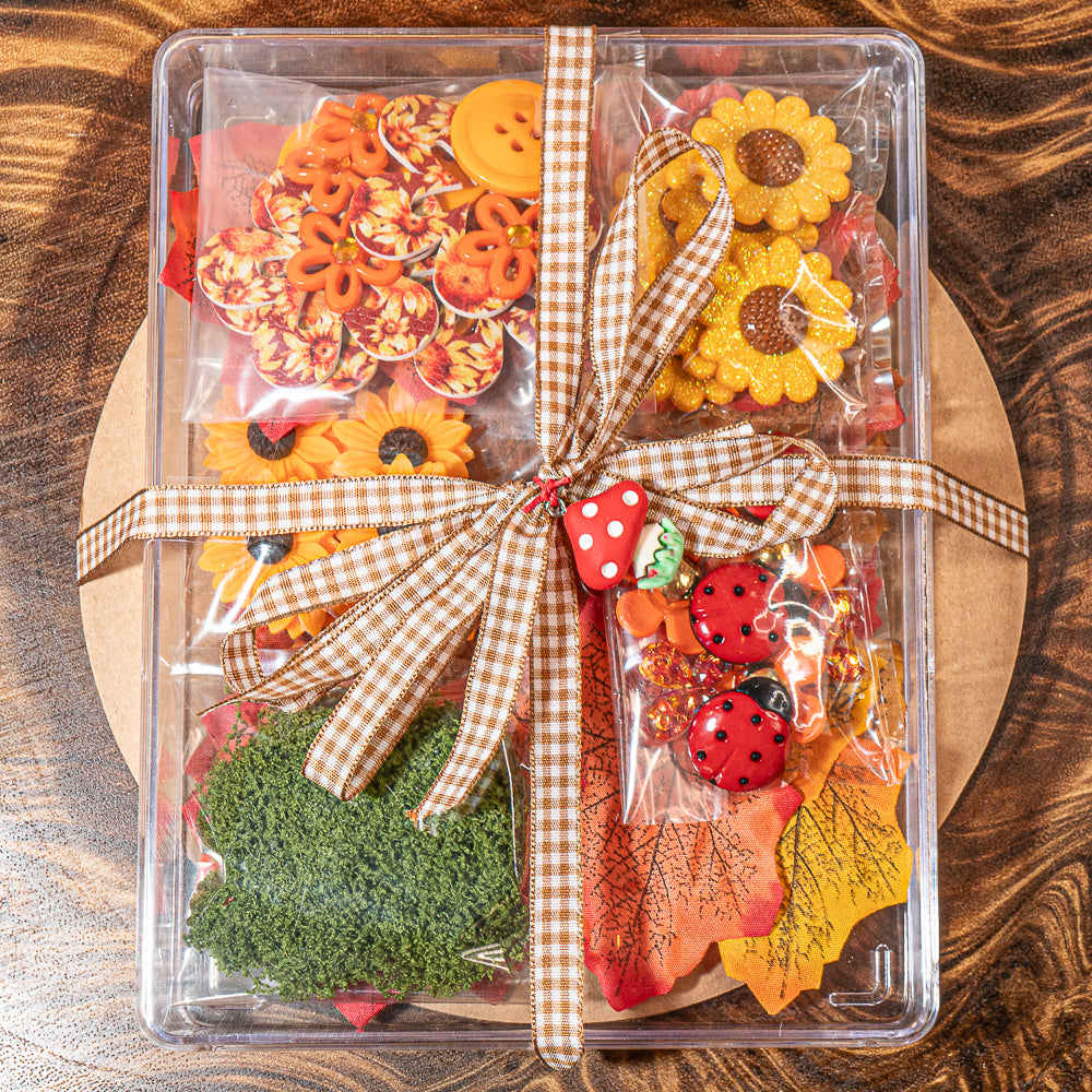 Autumn Harvest Wreath Craft Kit 50+ Pieces