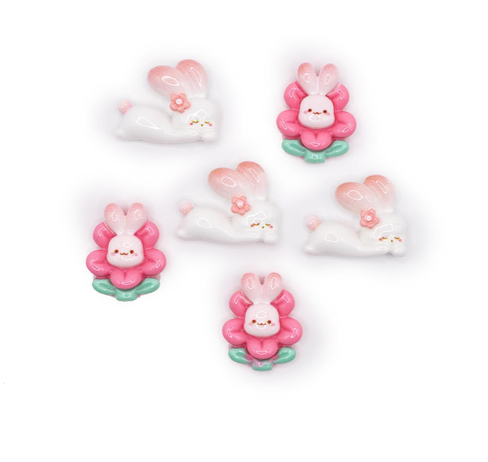 pink pastel craft embellishments hard plastic for crafting