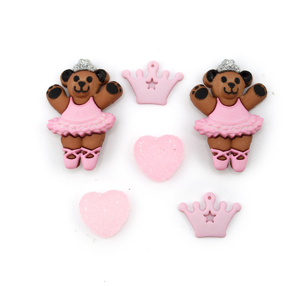 Dancer Bears Craft Embellishment Pack