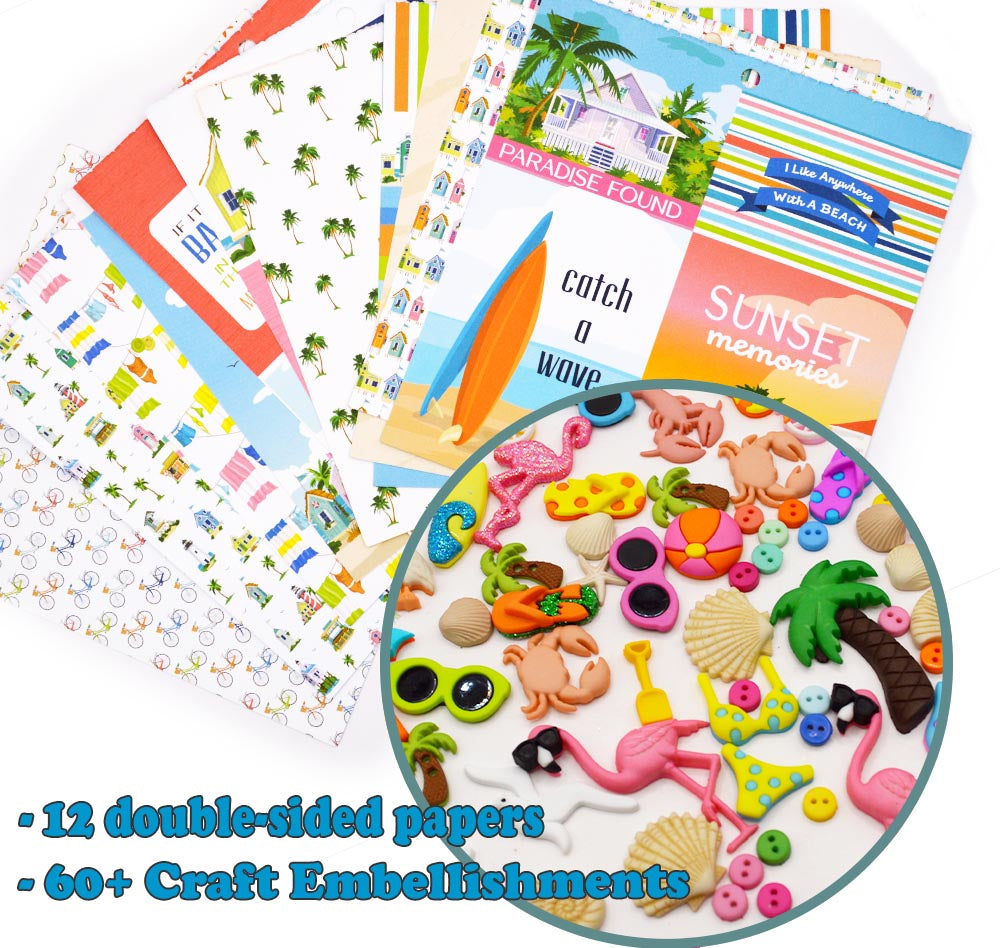 Echo Park Paper X DIU Beach Town Papercraft Bundle