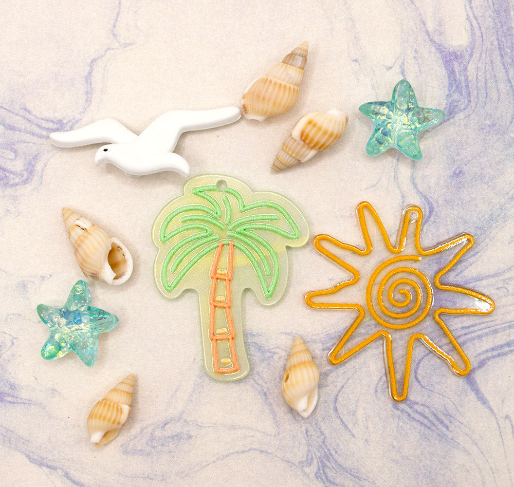 Tropical Beach Day Embellishment Pack