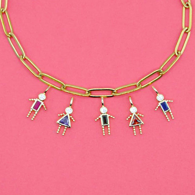 Birthstone People Charms