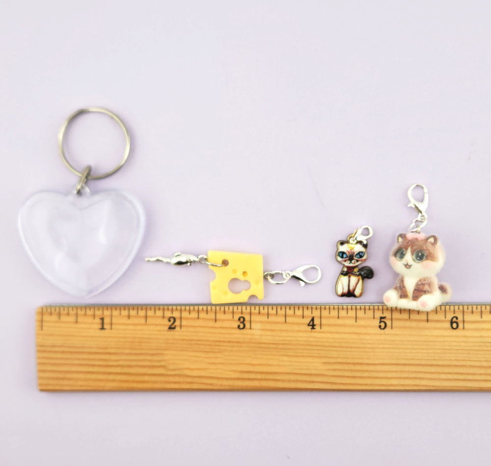 Photo Keychain Set in Brown Cats