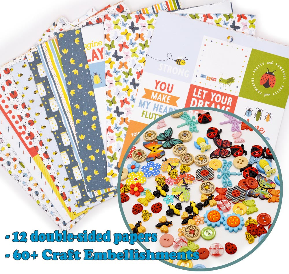 Echo Park Paper X DIU Bug Picnic Papercraft Bundle