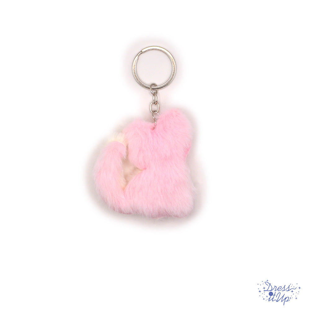 Cute ombre kitty adds to backpack and keychain projects
