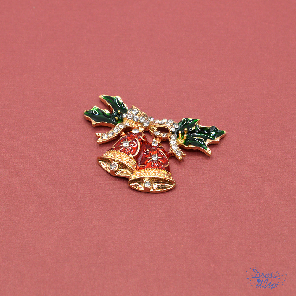 Sparkling rhinestones and enamel detailing add to holiday crafts and jewelry projects
