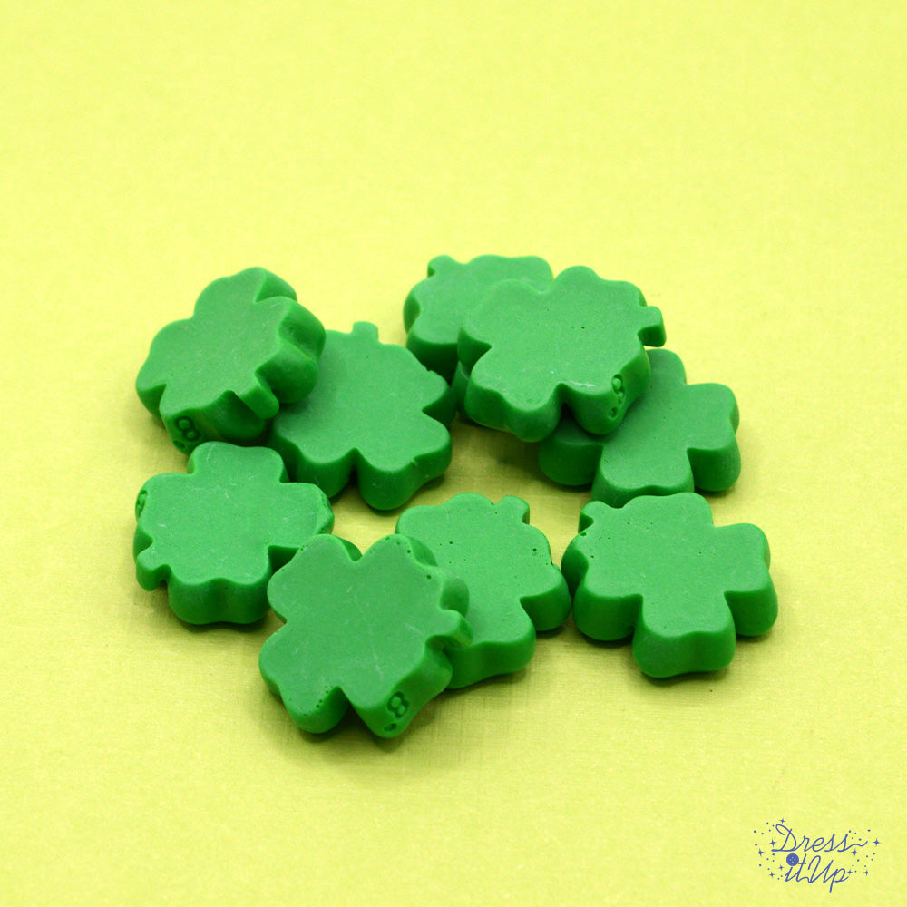 flat back chunky four-leaf clovers for crafting