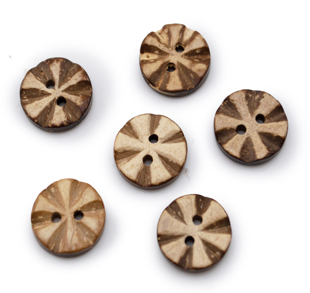 Whirling Winds Coconut Wood Buttons