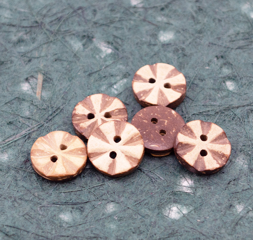 Whirling Winds Coconut Wood Buttons
