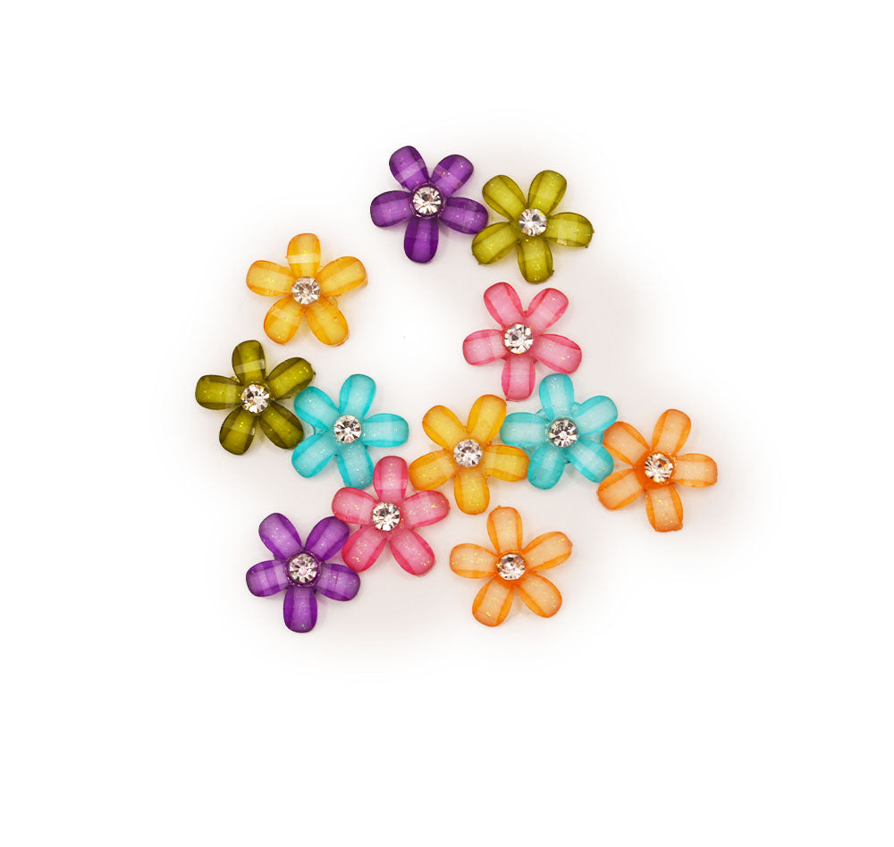 small rhinestone flower embellishments for crafting