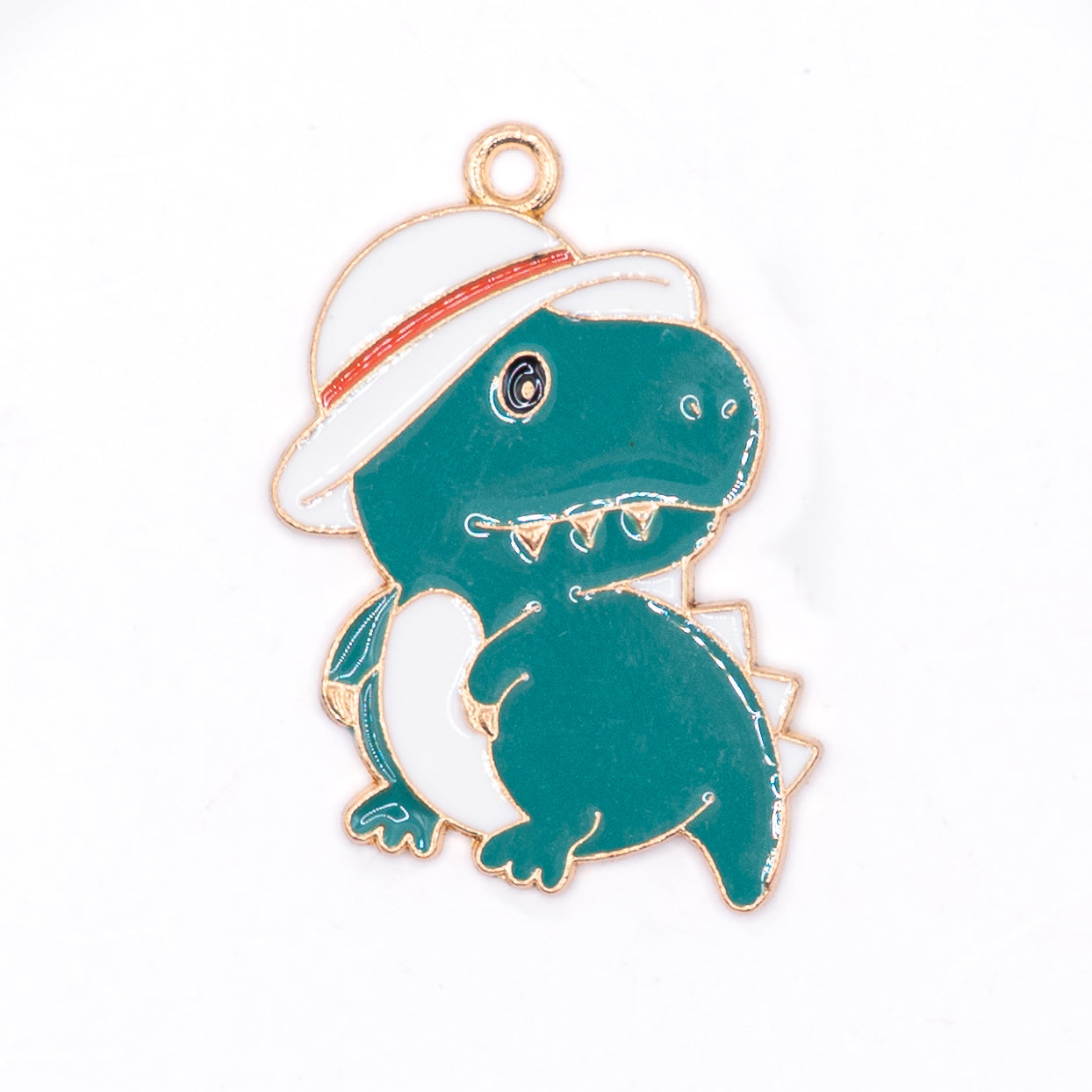Dinosaurs with Hats Enamel Alloy Charms!