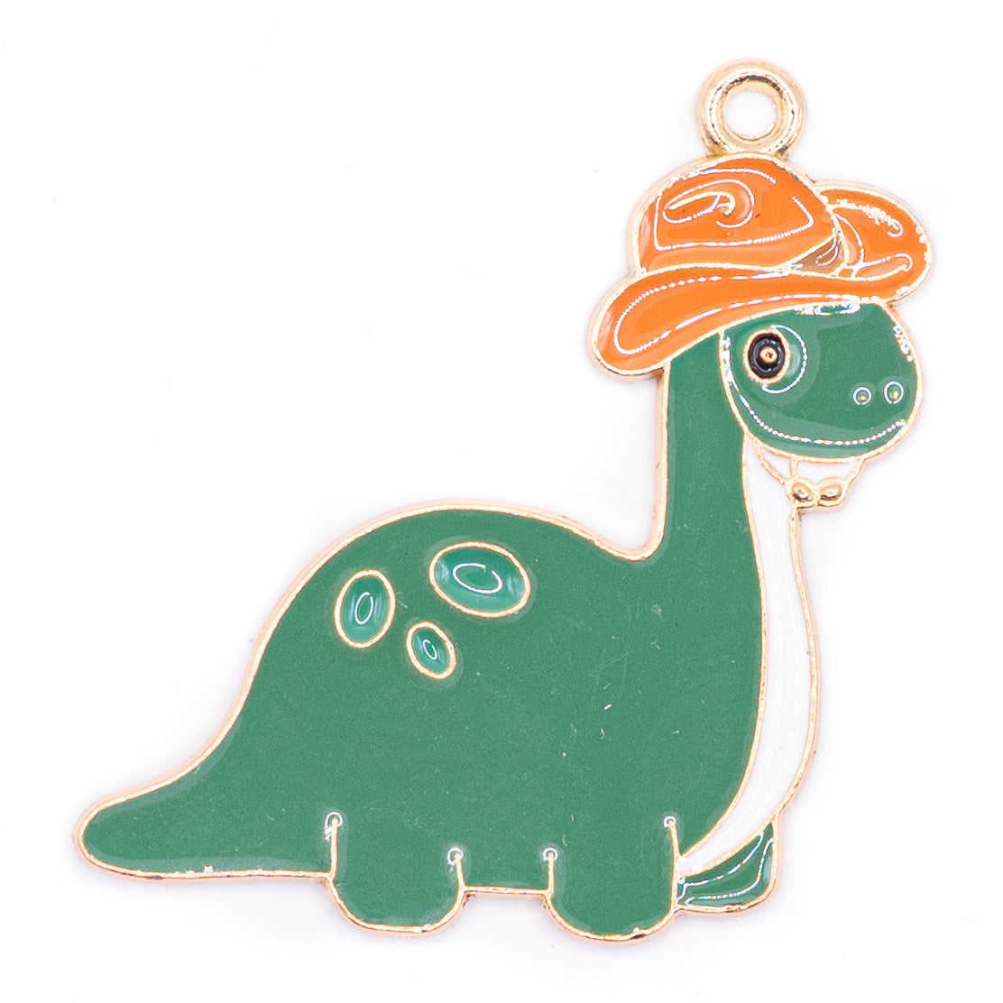 Dinosaurs with Hats Enamel Alloy Charms!