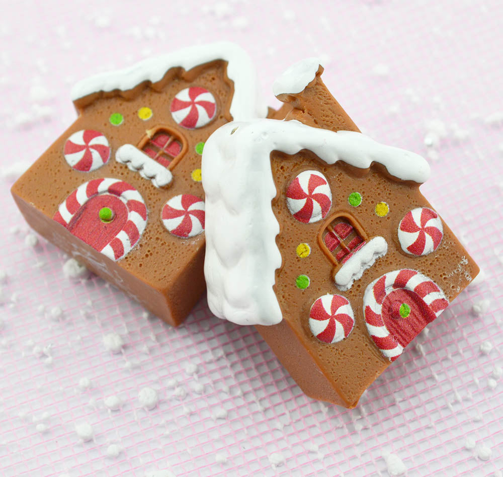 3D Classic Gingerbread House Resin Embellishments