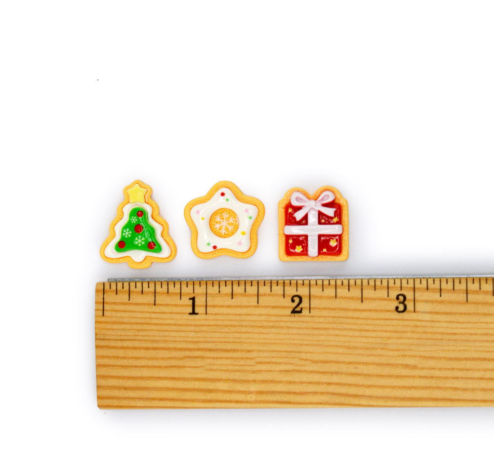Christmas Sugar Cookies Faux Sweet Resin Embellishments