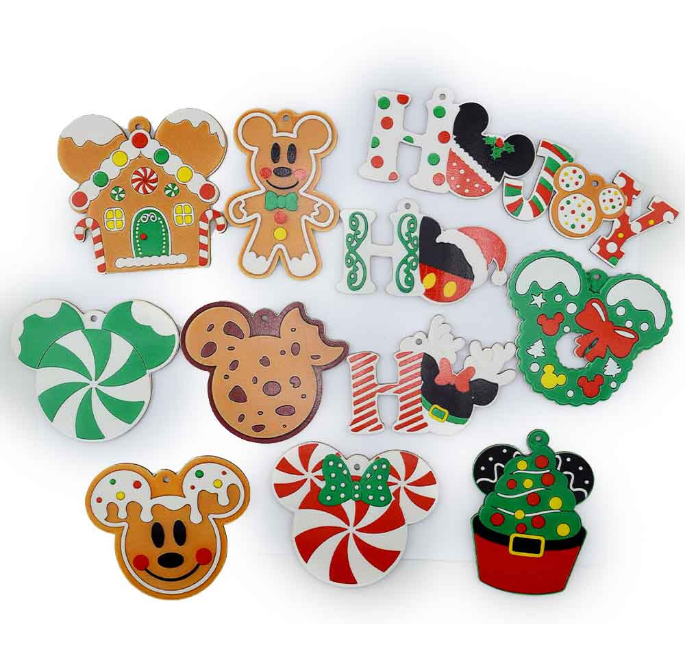Mickey’s Sweet Christmas Wood Ornaments