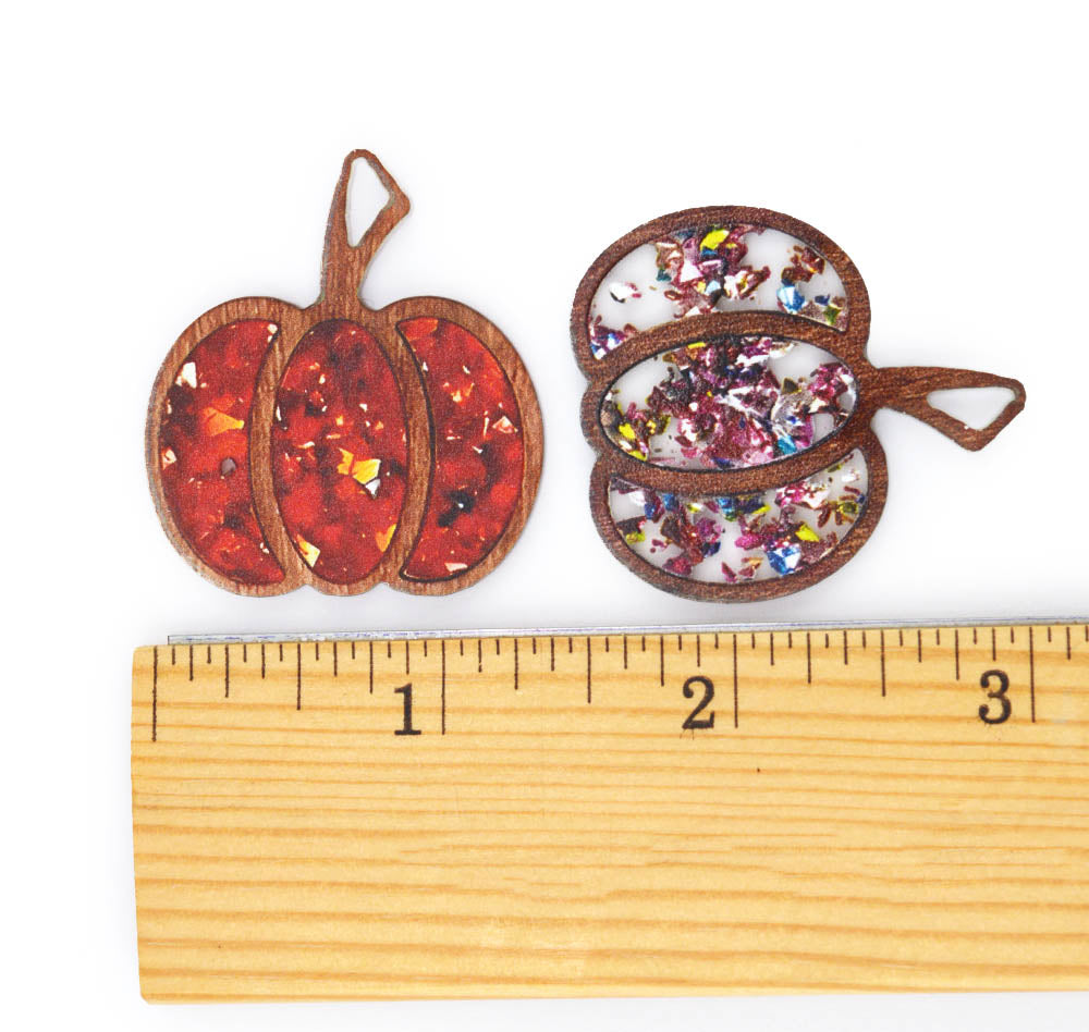 Mosaic Pumpkins Wood Craft Embellishments