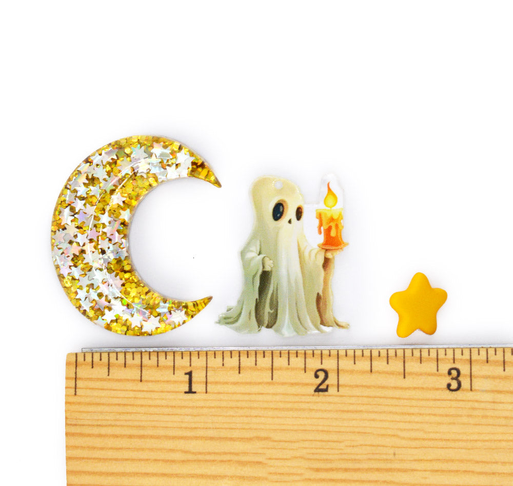 Spooky Candlelight Ghost Charms