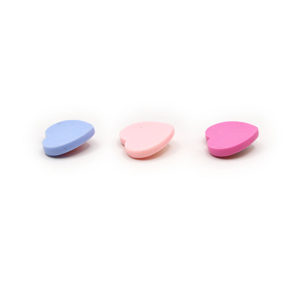 flat-back resin retro heart buttons for crafting