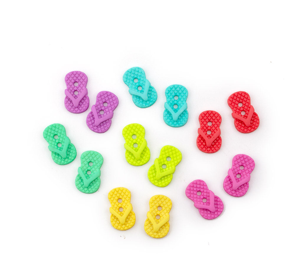 Sew Cute Flip Flops 2-Hole Buttons