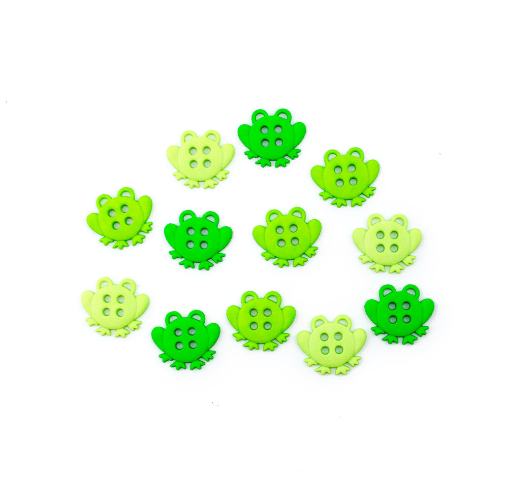 Sew Cute Frogs 4-Hole Buttons