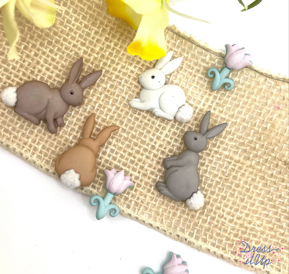 Cottontails buttons are featured in this photo