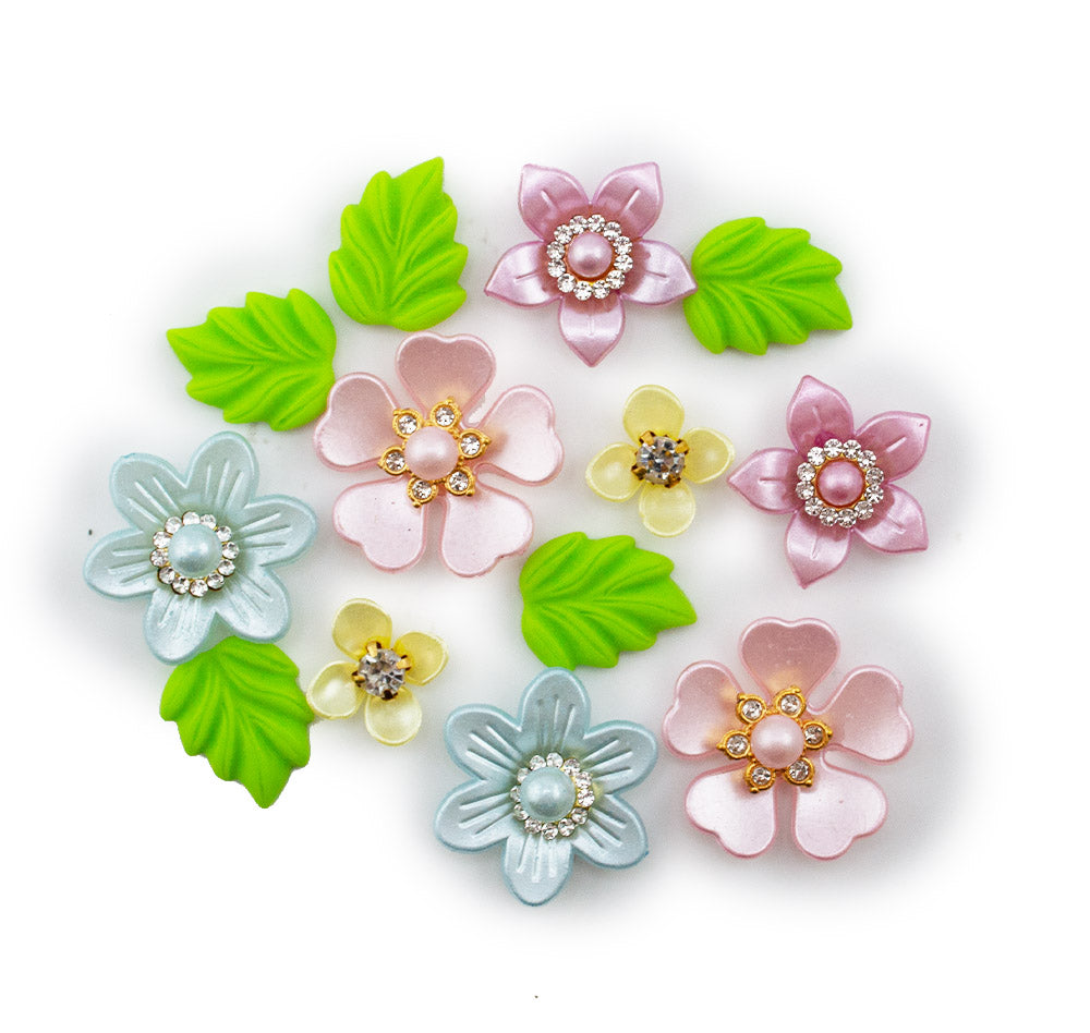Sparkling Garden Floral Embellishments