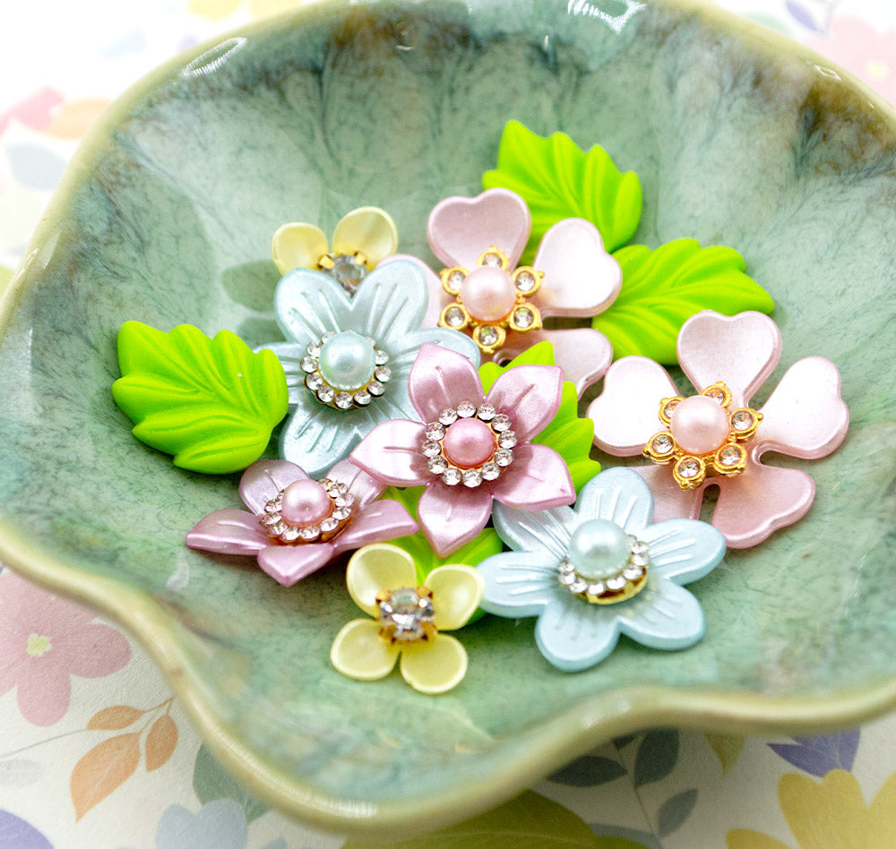 Sparkling Garden Floral Embellishments
