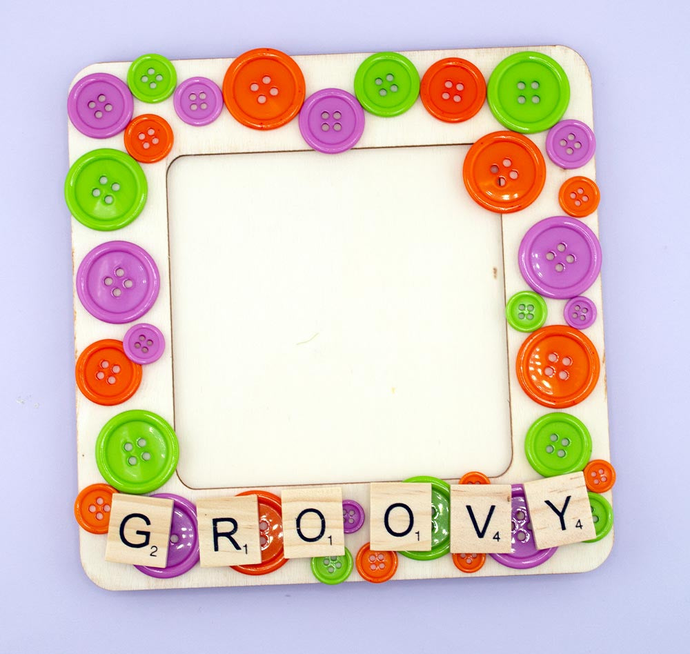 Disco Party Button Frame DIY Assortment