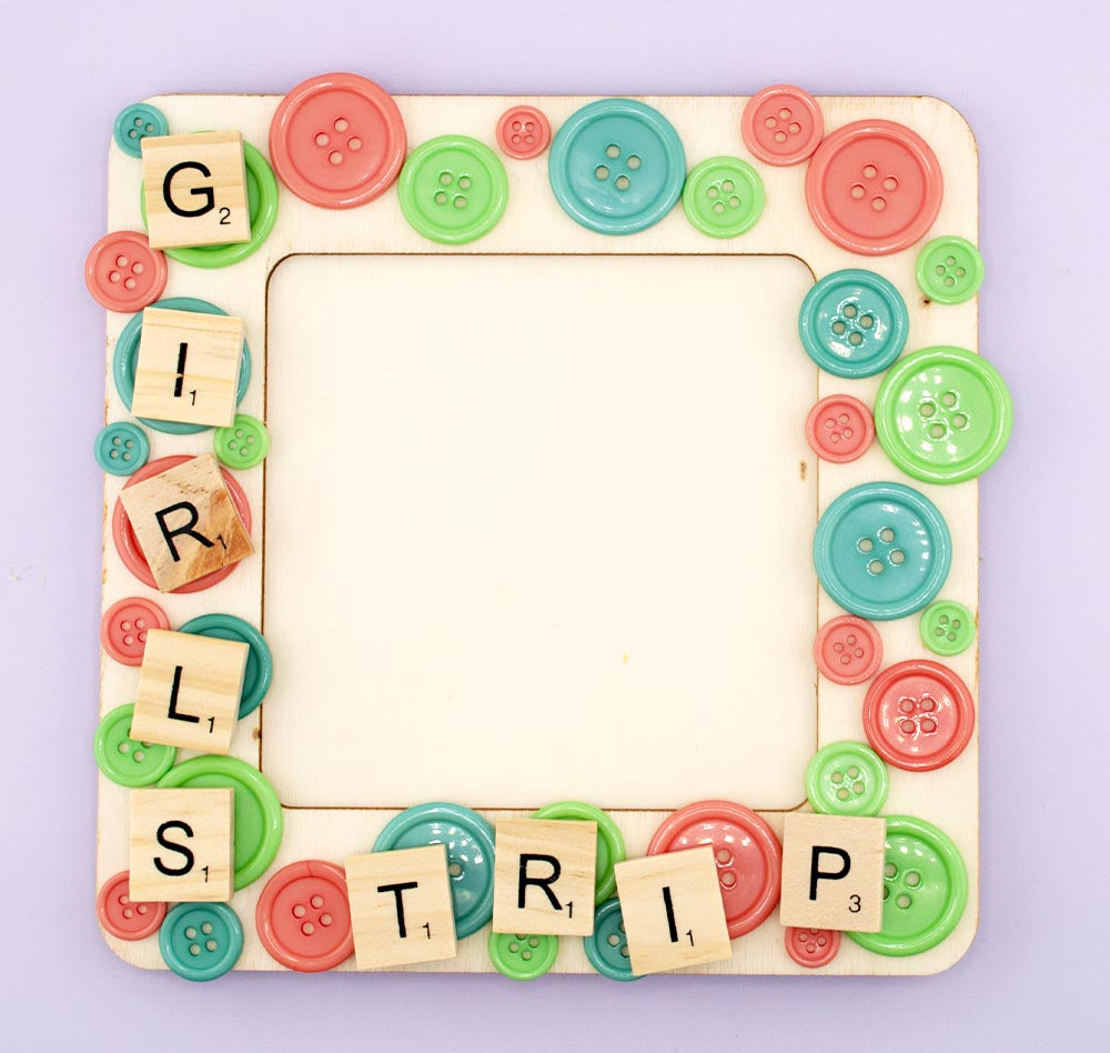 Groovy Guava Button Frame DIY Assortment