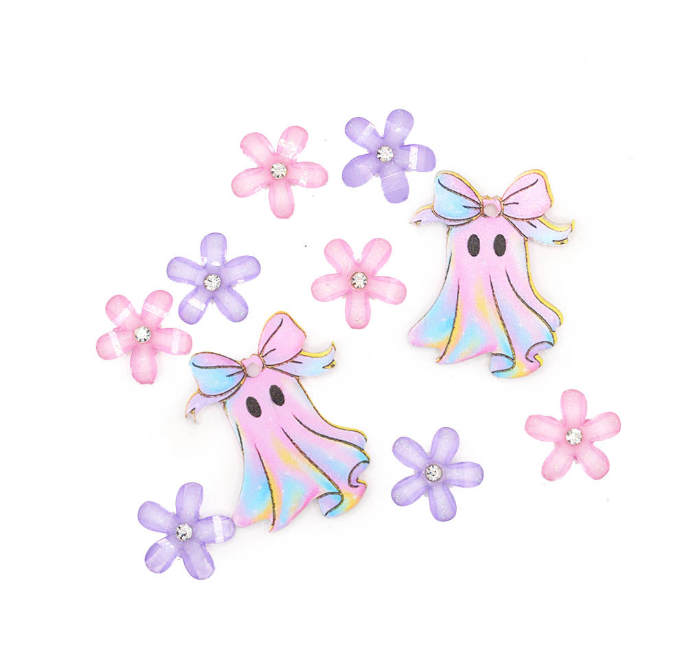 Girly Ghosts Resin Craft Embellishments