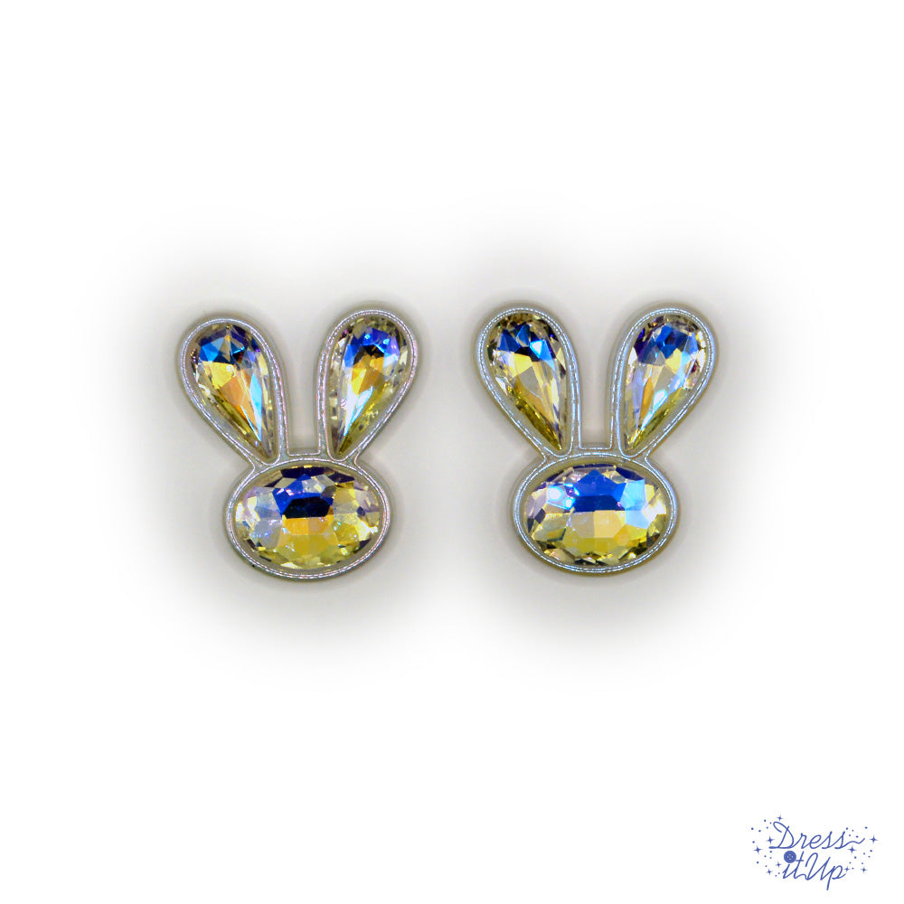 Shiny colorful bunnies add a touch to Easter and spring themed crafts