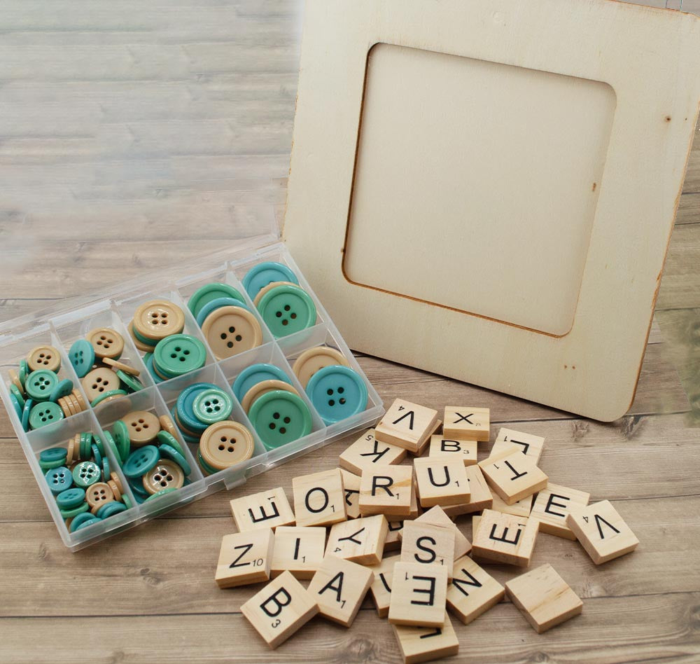 Boardwalk Button Frame DIY Assortment