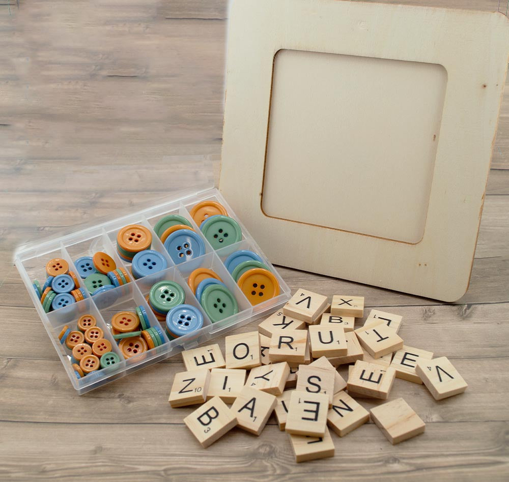 In The Woods Button Frame DIY Assortment