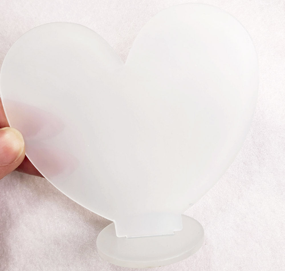 Acrylic Standing Heart Display
