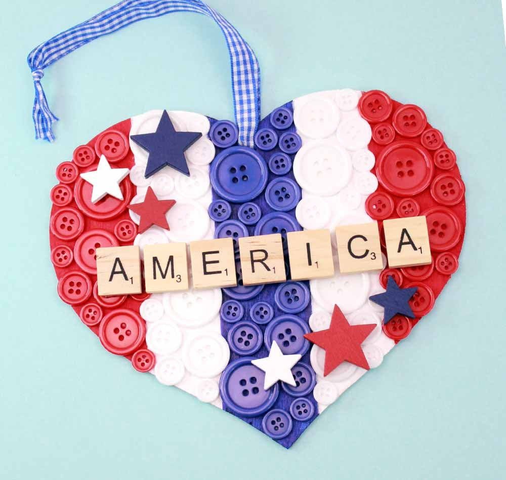 America 250 Patriotic Heart DIY Craft Kit