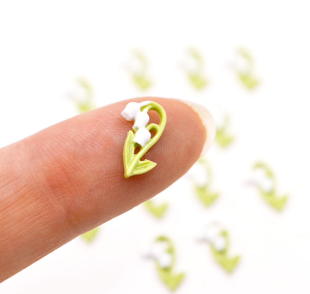 Itty Bitty Lily Of The Valley Flat Back Embellishments