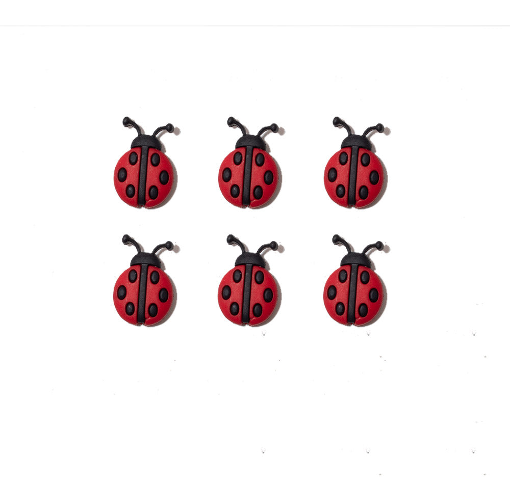 Lucky Ladybug Loop Back Button Pack