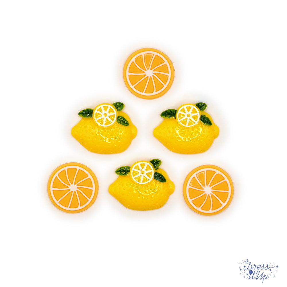 resin lemon craft embellishments for Summer crafts