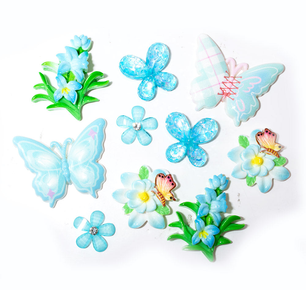 Blue Breeze Butterfly Garden Embellishment Pack