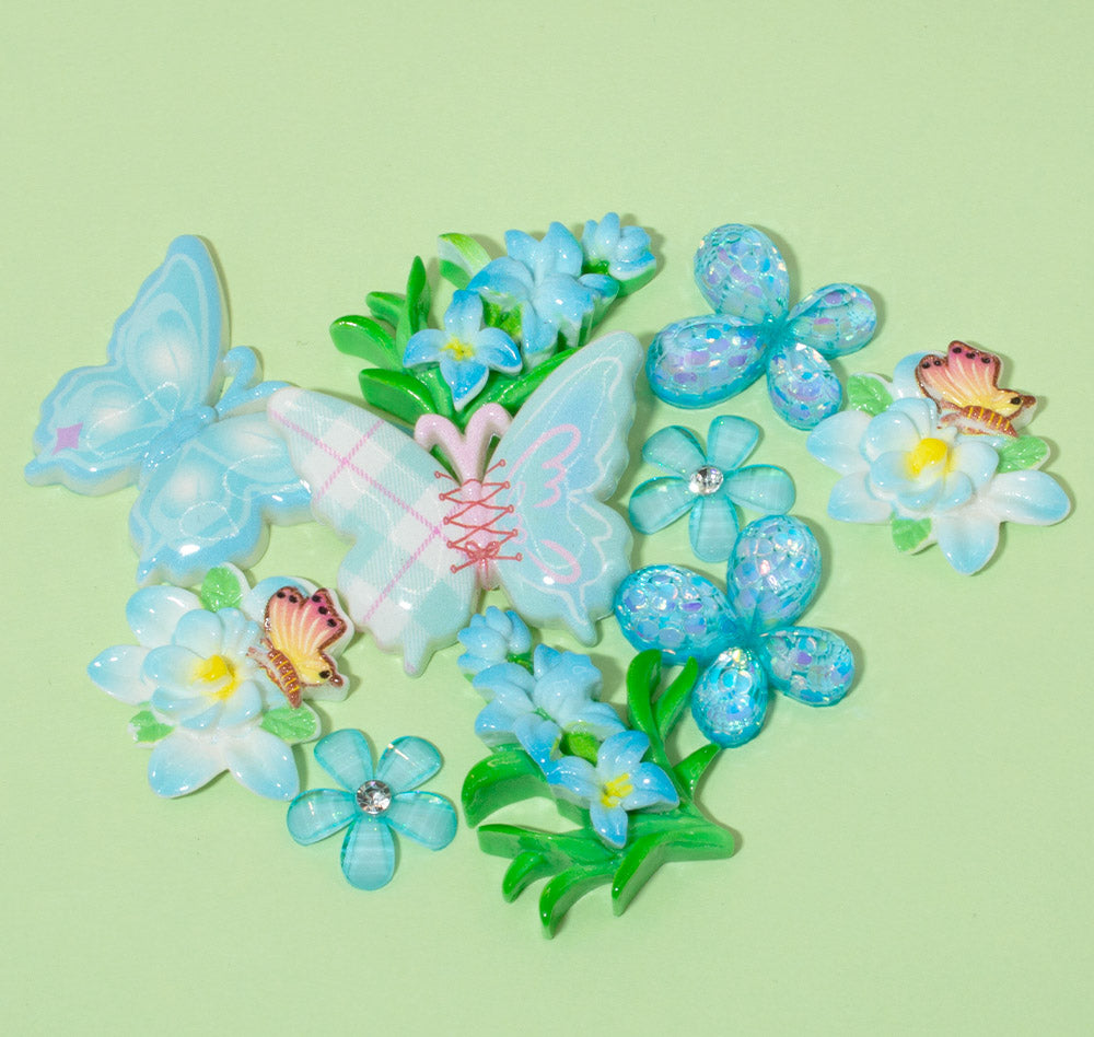 Blue Breeze Butterfly Garden Embellishment Pack