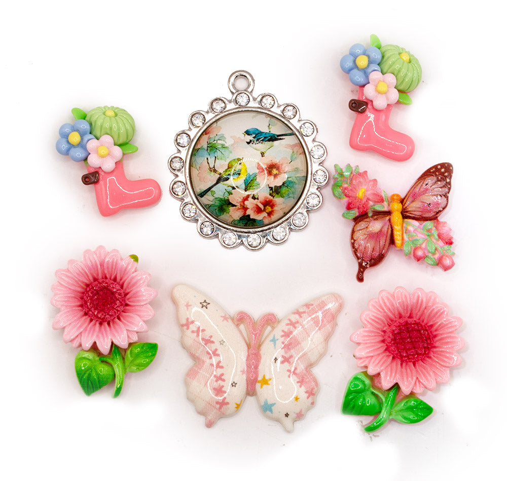 Blush Silver Garden Embellishment Pack