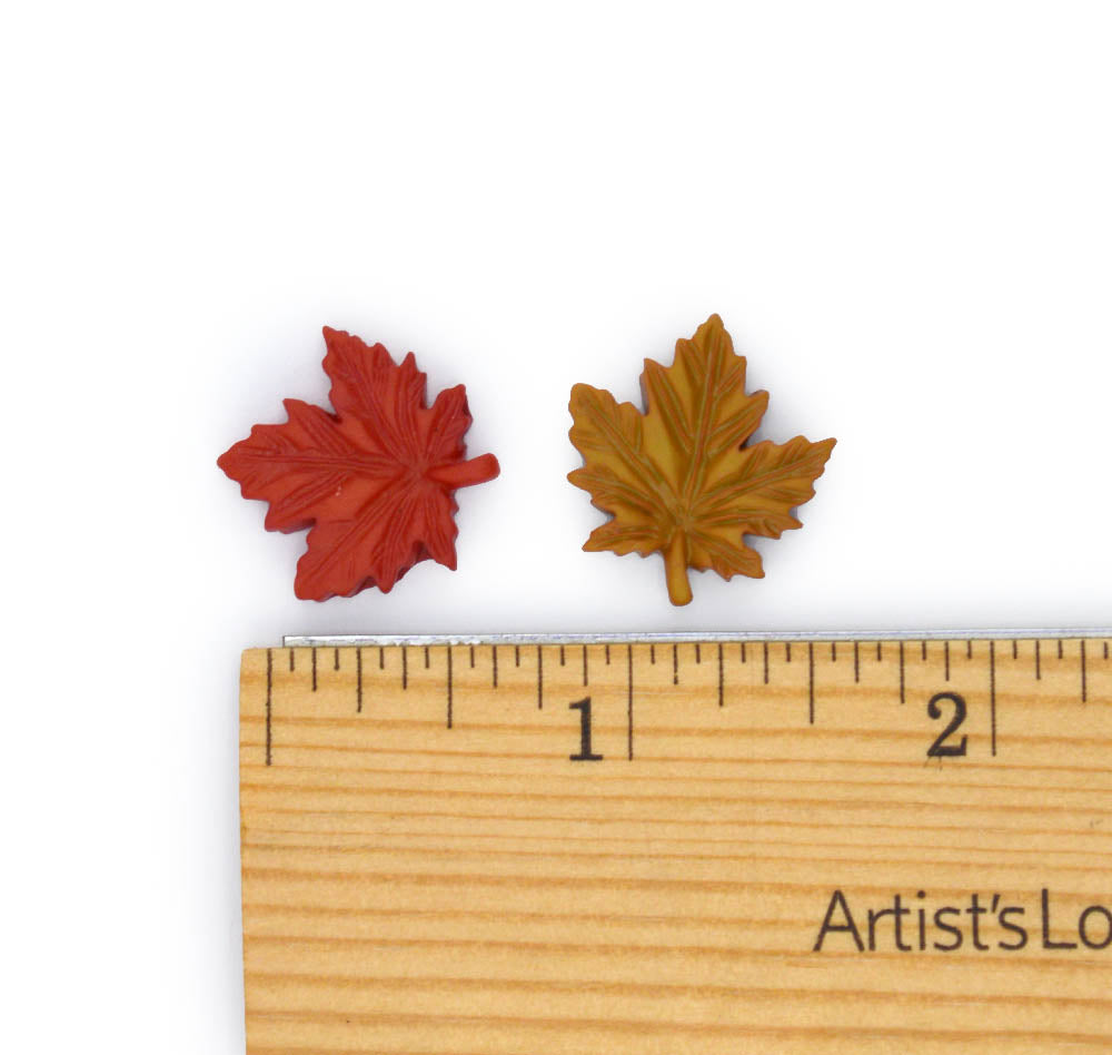 Autumn Matte Maple Leaves Craft Embellishment Pack