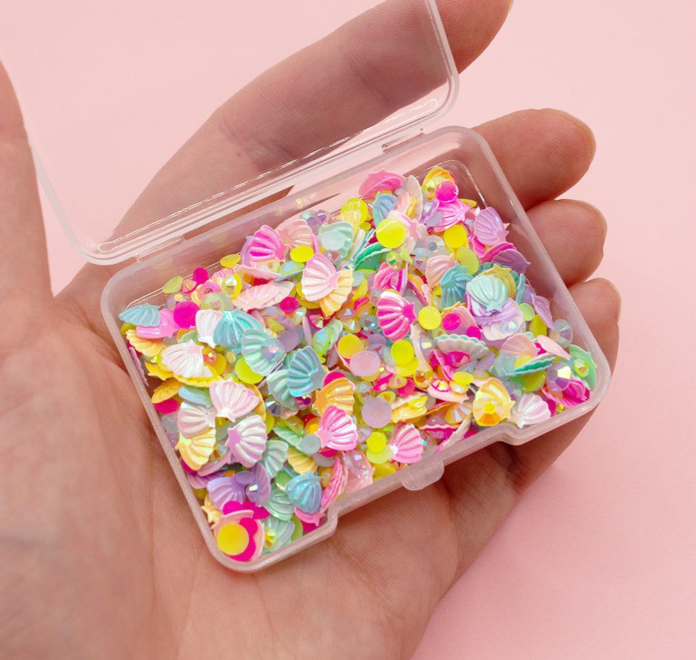 Pastel Seashell Sequin & Rhinestone Mix