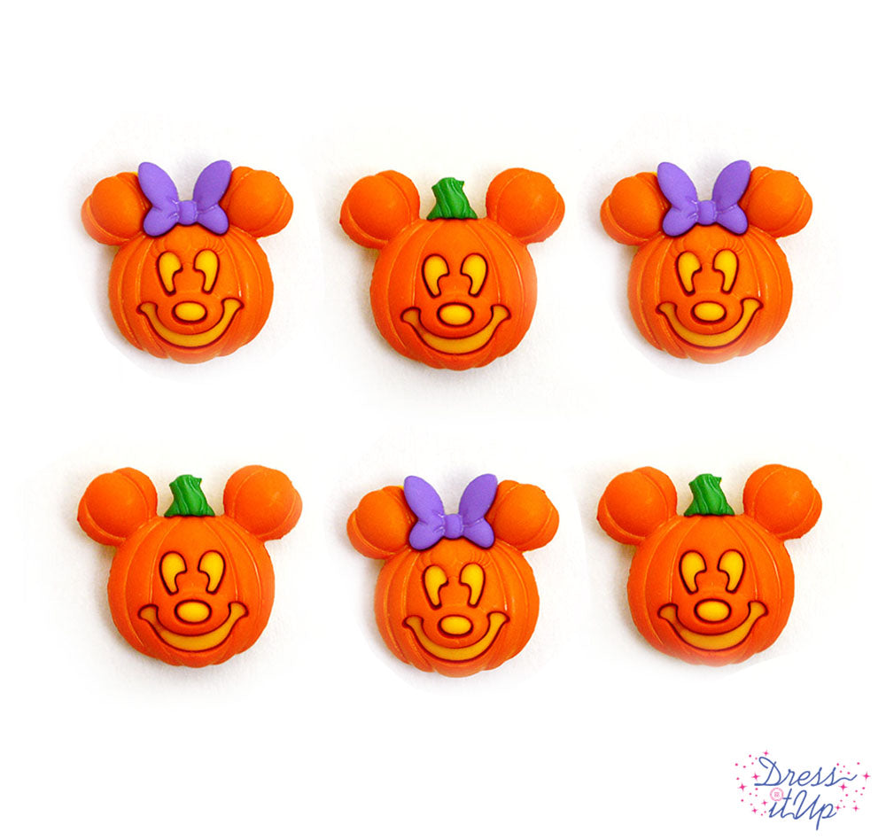 Disney's Mickey and Minnie Mouse become jack-o-lanterns for Halloween crafting