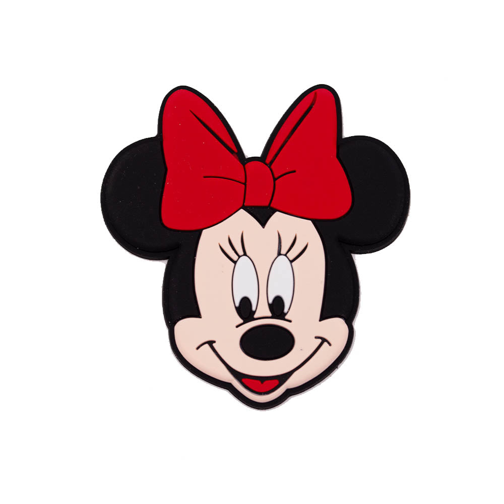 Minnie Head Style Soft Rubber Head Embellishments