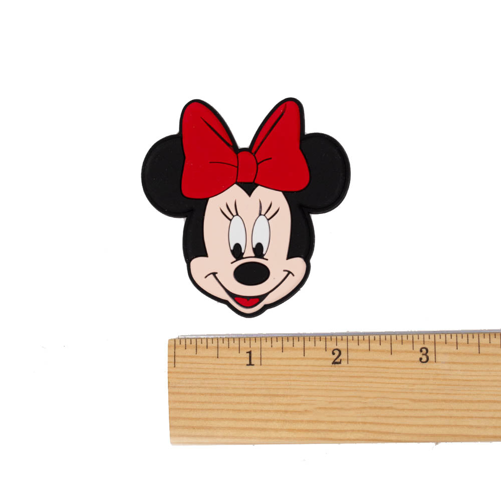 Minnie Head Style Soft Rubber Head Embellishments