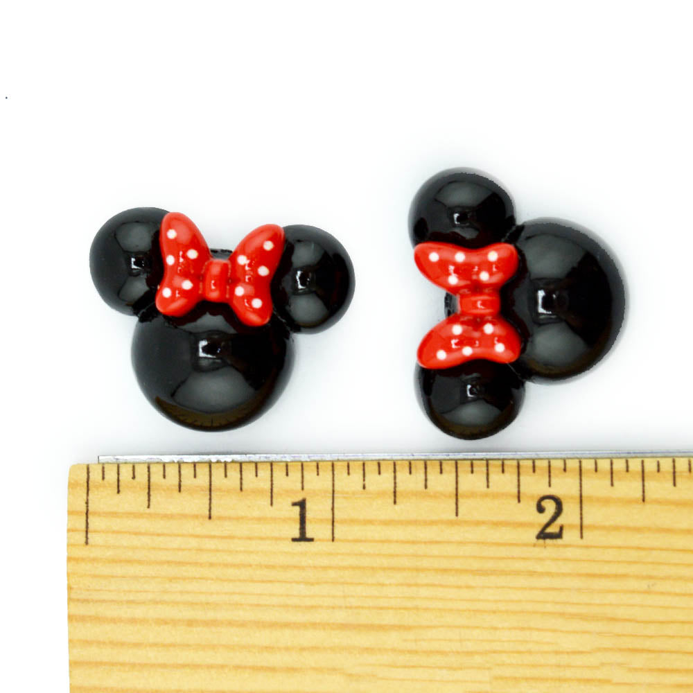 Minnie Head with Bow Craft Embellishments