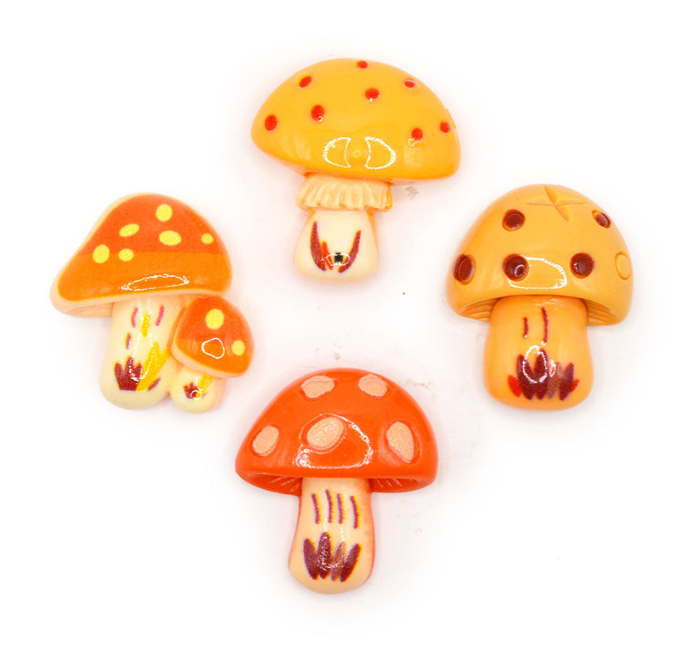 Cottage Grove Mushrooms Flat Back Craft Embellishments
